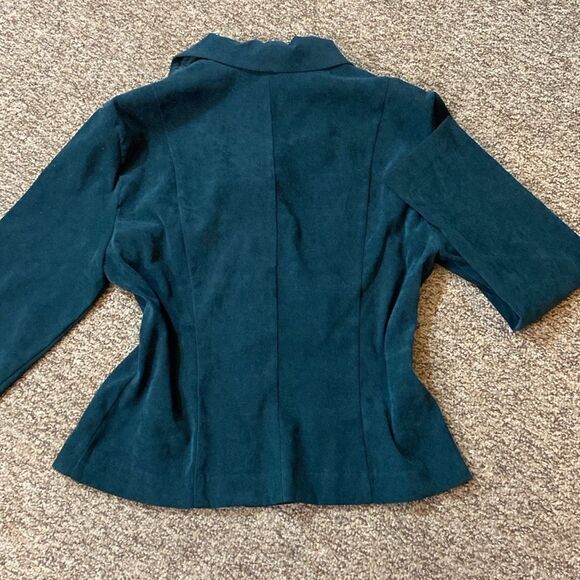 DJ & CO By Dawn Joy Suede Women's Suit Blazer Jacket Size Approxi ML - Picture 2 of 13